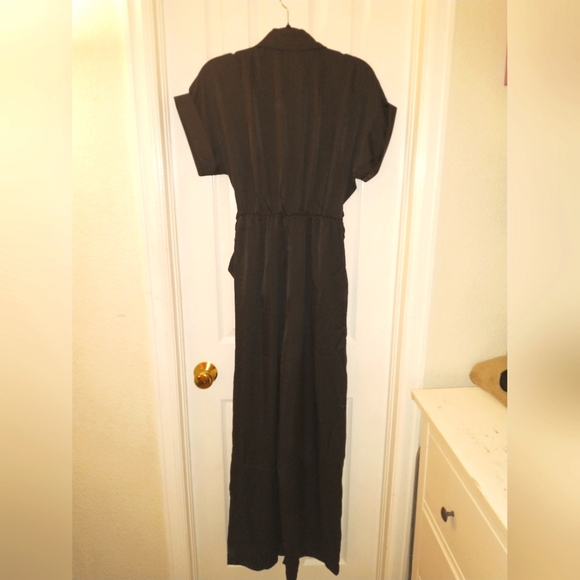 Tori Tie Waist Wide Leg Satin Jumpsuit - Picture 7 of 15